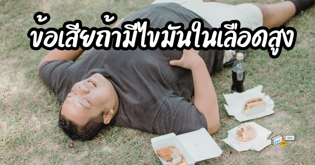 ข้อเสียถ้ามีไขมันในเลือดสูง